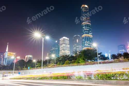 Preview: pearl river new town at night