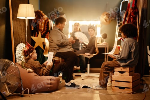 Preview: Preparing Backstage for Stage Performance with Costumes and Props