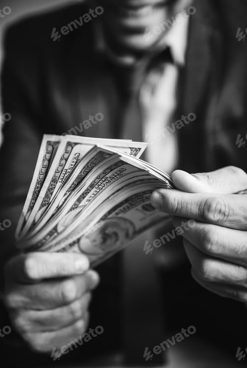 Preview: A person carrying a lot of cash