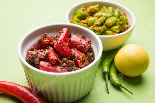 Preview: Green & Red Chilli Pickle