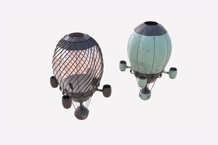 Visualização: Par de dirigíveis Steampunk: Skybound Adventures