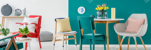 Preview: Colorful chairs in room
