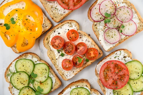 Preview: Healthy vegetarian sandwiches