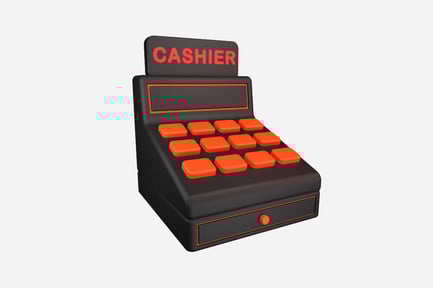Preview: Cashier Machine 3D Illustration