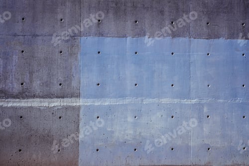 Preview: Urban background of a cement wall with lines of blue tones.