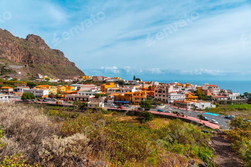 Preview: Village of Agulo between the valleys and municipalities of Hermigua and Vallehermoso of La Gomera
