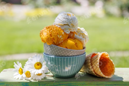 Preview: Refreshing ice cream with lemon flavour