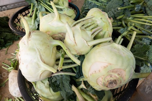 Preview: Group Turnip Stacked On The Marketplace At Taiwan