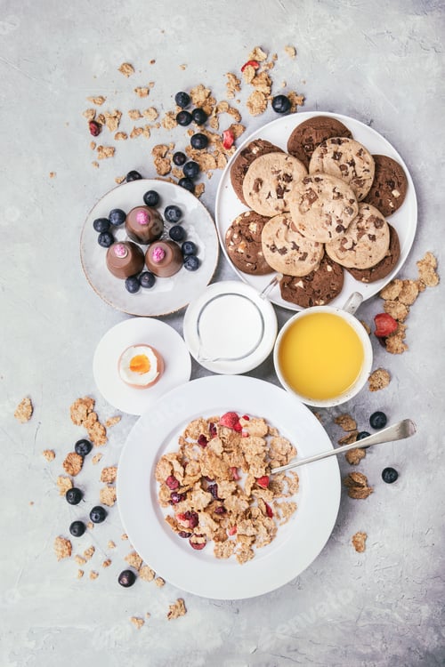 Vista previa: Home made cereal breakfast