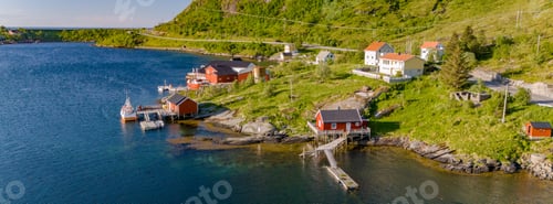 Preview: Coastal Serenity in Summertime Norway, Reine, Lofoten, Norway