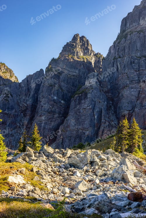 Preview: Rocky Mountain Landscape in Canadian Nature. British Columbia, Canada
