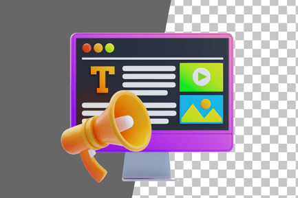 Preview: Content Marketing 3D Icon