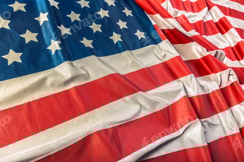Preview: Bold American Flag Close Up Background
