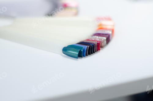 Preview: Color nail palette. Manicure