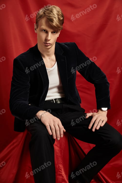 Preview: Capturing modern masculinity through a stylish and alluring young mans portrait