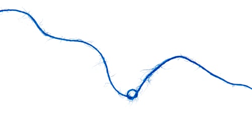 Preview: Threads on a white background. Selective focus.