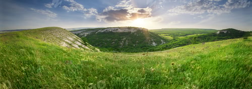 Preview: Mountain panorama landscape.