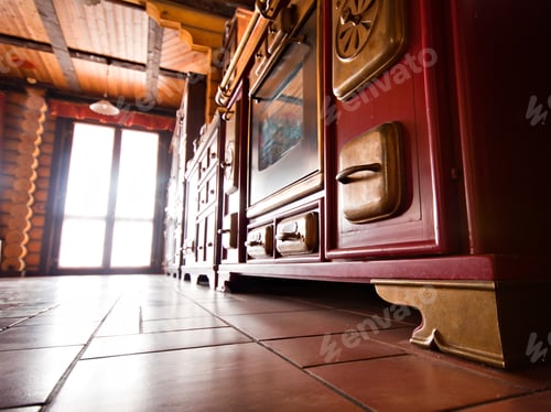 Preview: Interior of luxury vintage kitchen