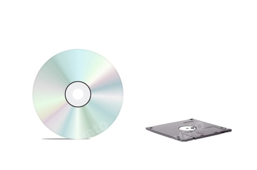 Preview: floppy disk and cd