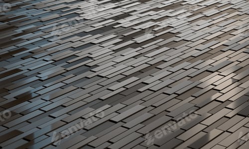 Visualização: Superfície futurista preta com quadriláteros. Contexto de ficção científica.