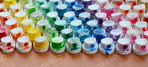 Preview: A pattern from a many nozzles from a paint sprayer for drawing graffiti