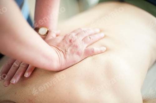 Preview: Close up of back massage