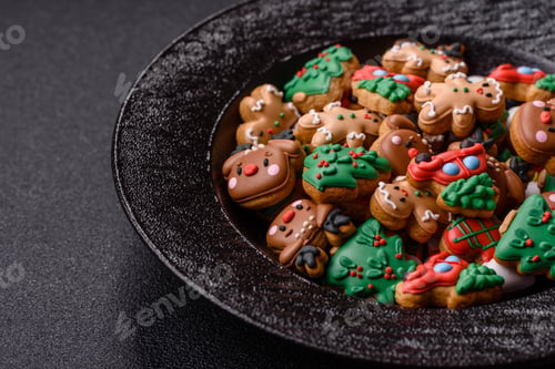 Preview: Gingerbread, Christmas cookies, and ornamental holiday baked goods. Christmas gingerbread