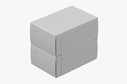 Preview: Double Bath Soap Box Packaging, Blank Label