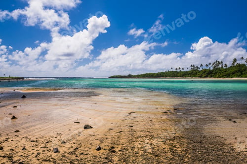 Preview: The point where seven Maori boats (Waka) left to discover New Zealand, Rarotonga, Cook Islands