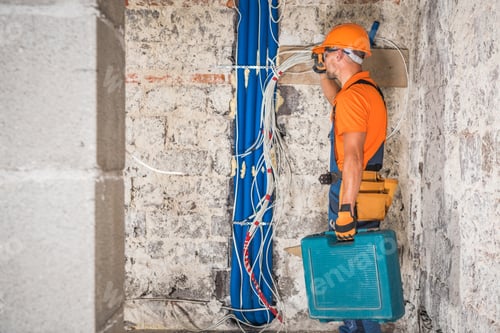 Preview: Contractor Worker with Tools in His Hand