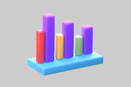Preview: Colorful bar chart icon