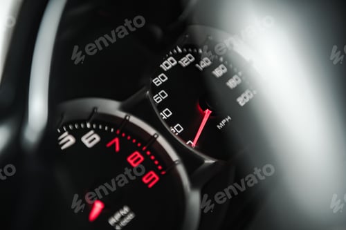 Preview: Car Dashboard with RPM and Speedometer