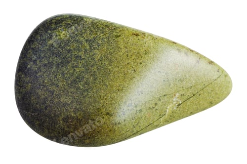 Preview: tumbled Epidote mineral gem stone isolated