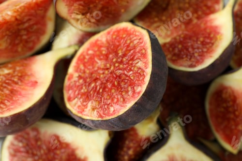 Preview: Ripe fig all over background, close up