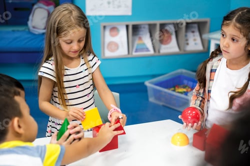 Preview: Group of diverse students at daycare