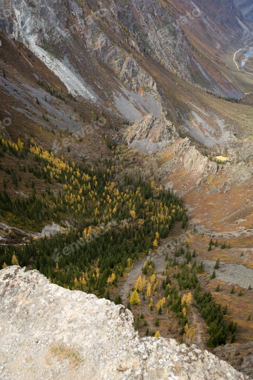 Preview: View from Katu-Yaryk Mountain Pass. Landscape of Altai, Russia