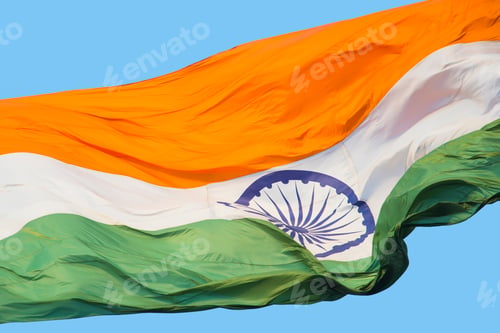 Preview: Wavy Indian Flag, Close-up
