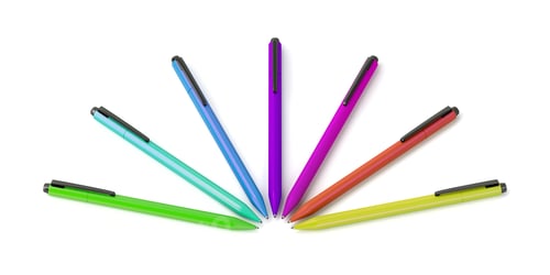 Preview: Group of pens with different colors