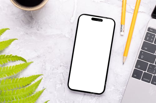Preview: Smartphone with blank scree