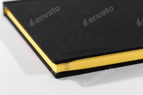 Preview: book yellow slice and cover template