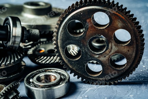 Preview: Gears from an old industrial machine