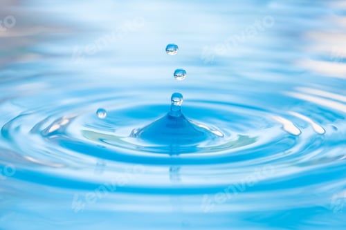 Preview: falling drop of water