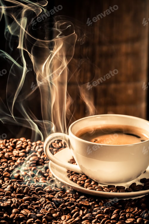 Preview: Taste cup of coffee with roasted seeds