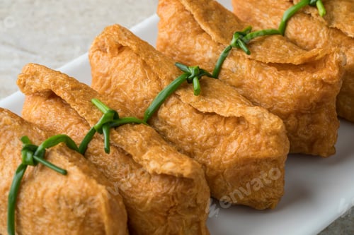 Preview: Japanese fried tofu stuffed with rice