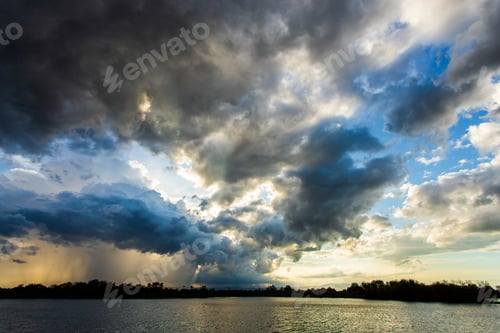 Preview: thunder storm sky Rain clouds