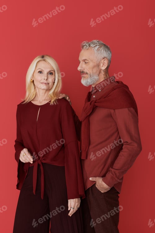 Preview: Celebrating timeless love with style and elegance between a senior couple in vibrant tones