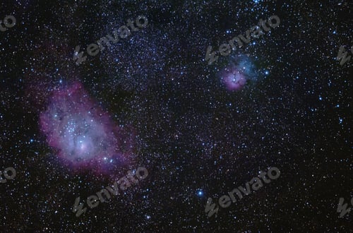Preview: Lagoon and Trifid Nebula