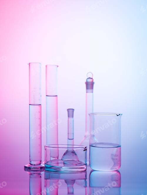 Preview: experimental glassware in the lab