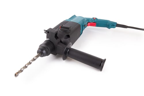 Preview: Drill with Drill Bit Tool on White Background