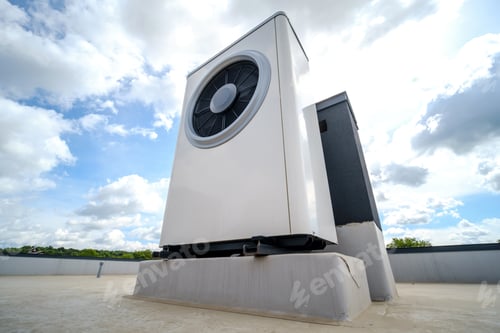 Preview: Heat pump for solar systems on the roof of the house
